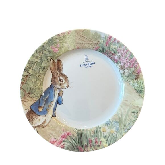 Peter Rabbit Salad Plates Spring Garden The World Of Beatrix Potter 8" Set 4 New - Picture 15 of 16